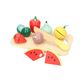 Fruits en bois à découper, bois, 9 pièces, 3+