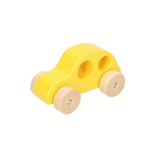 Auto, hout, geel, 12m+