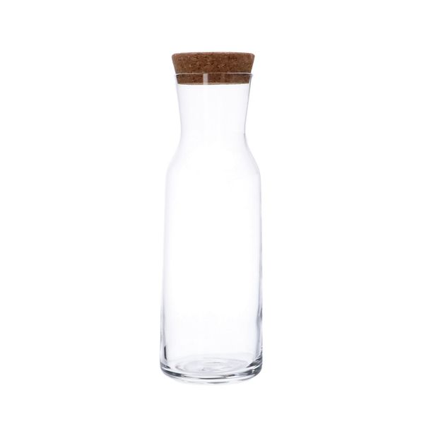 Image of Karaf met kurk, glas, 1,1 liter