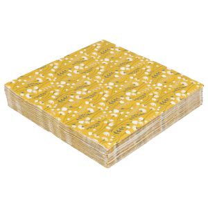 Servetten, papier, veldbloemen, 33 x 33 cm, 20 stuks Servetten, papier, veldbloemen, 33 x 33 cm, 20 stuks