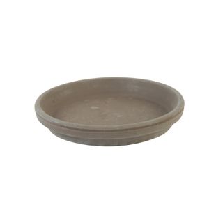 Saucer, terracotta, grey, Ø 18 cm
