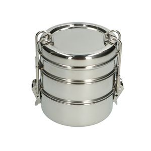 Stacking tins, stainless steel, 3-part, ⌀ 11 cm