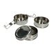 Stacking tins, stainless steel, 3-part, ⌀ 11 cm