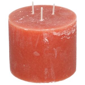Block candle, terracotta, diameter 12 x 10 cm