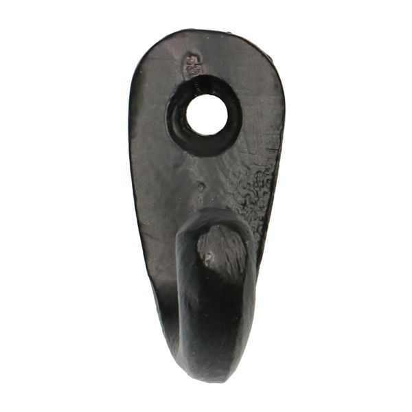 Wandhaak, metaal, zwart