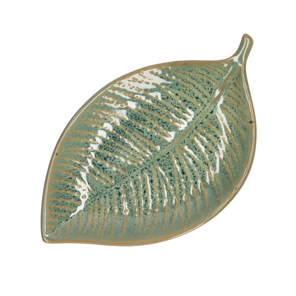 Schaal blad, keramiek, plat