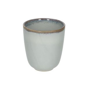Cup reactive glaze, stoneware, grey