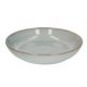 Plate deep reactive glaze, stoneware, grey, Ø 22 cm