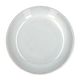 Plate deep reactive glaze, stoneware, grey, Ø 22 cm