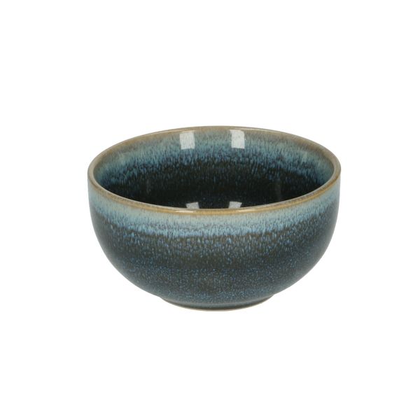 Schaal reactieve glazuur, steengoed, blauw, Ø 10,8 cm