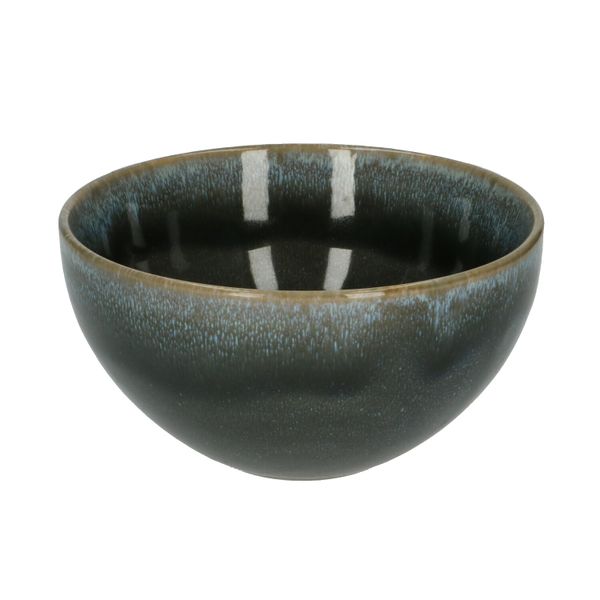 Schaal reactieve glazuur, steengoed, blauw, Ø 18 cm