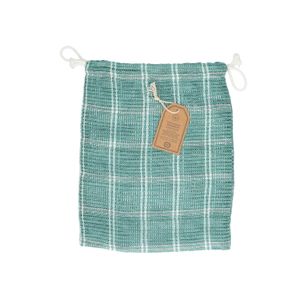 Fruit and vegetable bag, organic cotton, green, small