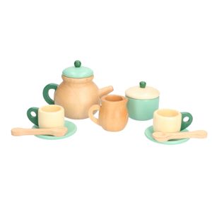 Theeservies, hout, 3+ Theeservies, hout, 3+