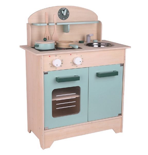 Play kitchen, wood, ages 3+