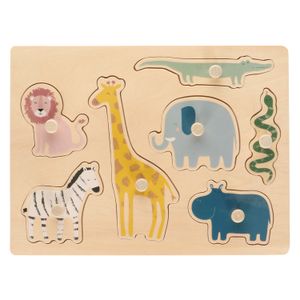 Puzzle, wood, safari animals, 12m+