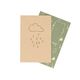 Kaarten met envelop, dungpapier, 4 stuks