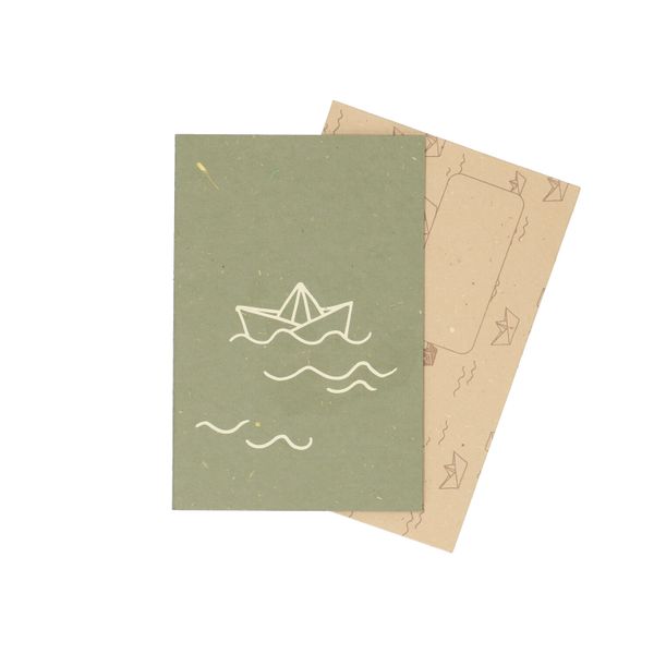 Kaarten met envelop, dungpapier, 4 stuks