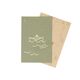 Kaarten met envelop, dungpapier, 4 stuks