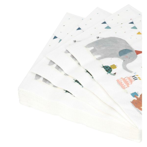 Servetten, papier, dierenfeest, 33 x 33 cm, 20 stuks Servetten, papier, dierenfeest, 33 x 33 cm, 20 stuks