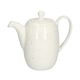 Theepot, keramiek, wit gespikkeld, 1,25 liter