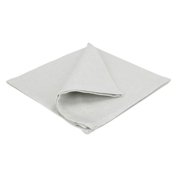 Napkin, GOTS organic cotton, grey, 40 x 40 cm