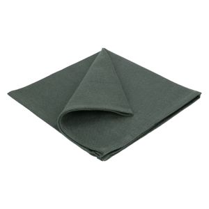 Napkin, GOTS organic cotton, dark green, 40 x 40 cm