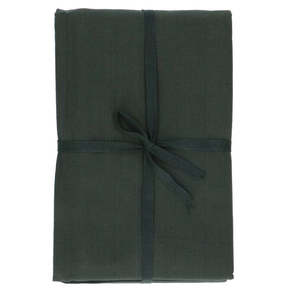 Tablecloth, GOTS organic cotton, dark green, 140 x 180 cm