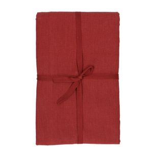 Nappe, coton bio, rouge foncé chiné, 145 x 300 cm