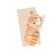 3-D-Karte mit Umschlag, Katze