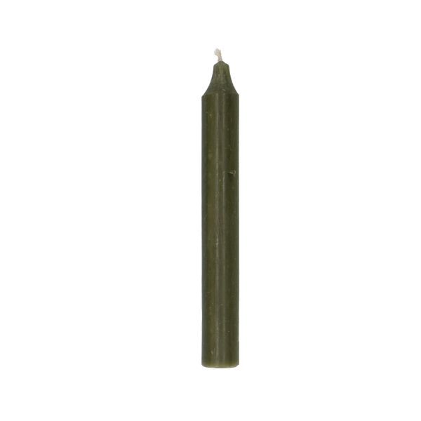 Dinner candle, forest green, 18 cm