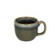 Espressokop reactieve glazuur, steengoed, blauw