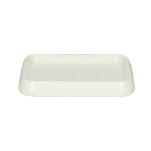 Soap dish, enamel, white