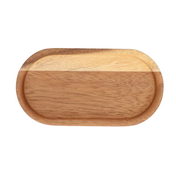 Serving tray, acacia wood, 19 x 10 cm 