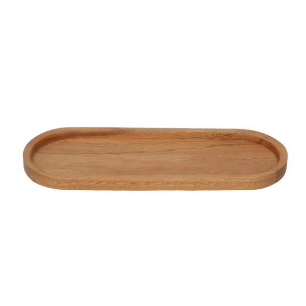 Serving tray, acacia wood, 27.5 x 10 cm