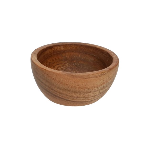 Schaaltje, licht acaciahout,Ø 8,5 cm