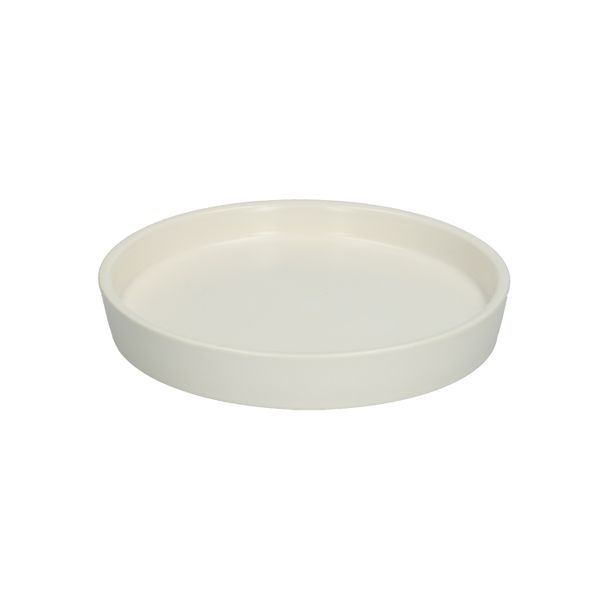 Soucoupe pour pot de fleur, céramique, blanc mat, Ø 13,5 cm