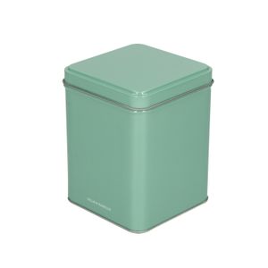 Tin, green, 9 x 9 cm