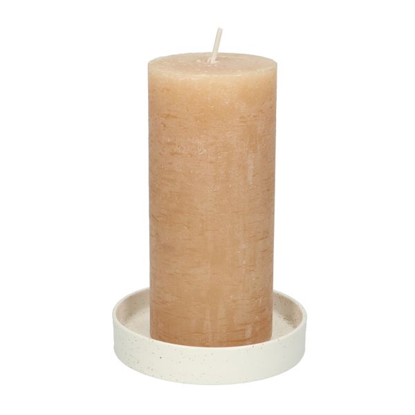 Support De Bougie En Céramique Avec Cuillère - Plateau Pour Bougies Parfumées, Design Noir