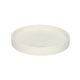 Candle dish, ceramic, matt white speckled, ⌀ 15.2 cm