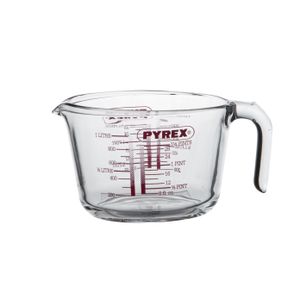 Maatbeker Pyrex, glas, 1 liter