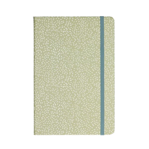 Carnet de notes bullet journal, vert pointillé, 21 x 14 cm