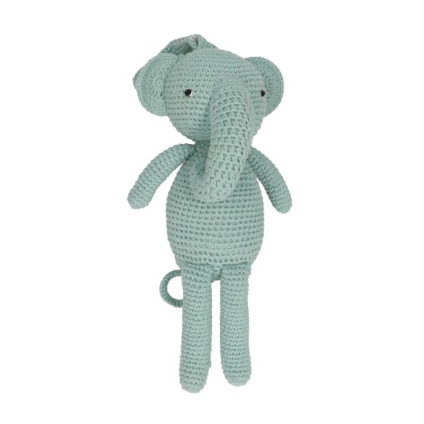 Muziekdoos olifant, katoen, 3+