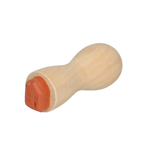 Stempel, gevel, beukenhout, Ø 2 cm