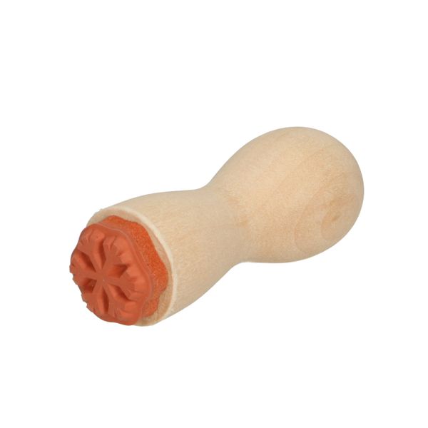 Tampon, flocon de neige, hêtre, Ø 2 cm