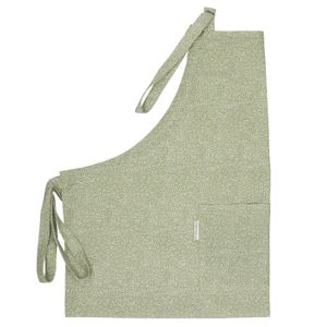 Apron, organic cotton, speckled green