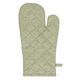 Oven mitt, organic cotton, green mottled