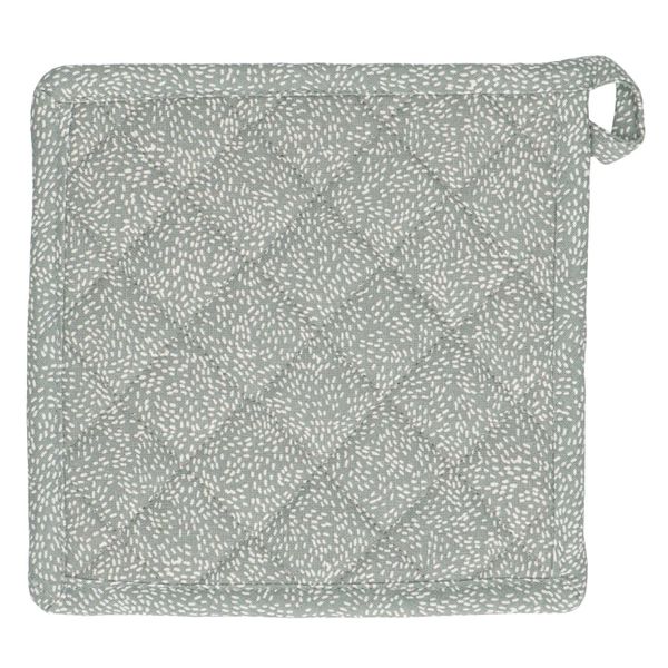 Potholder, organic cotton, grey speckled