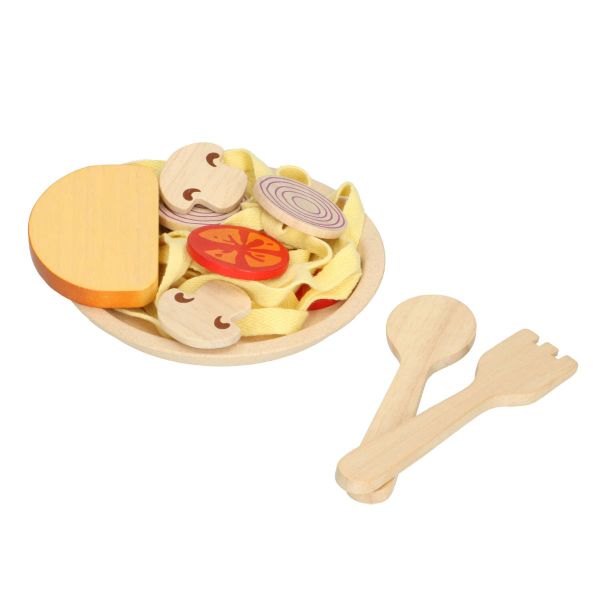 Spaghetti, rubberhout, 3+