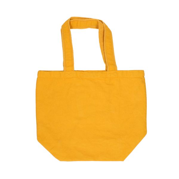 Shopping bag, organic cotton, yellow ochre, 44 x 35 cm