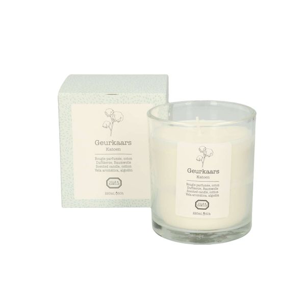 Scented candle, cotton, 220 ml